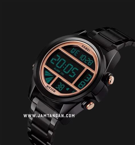 Skmei Bkrg Digital Dial Black Stainless Steel Strap No Box