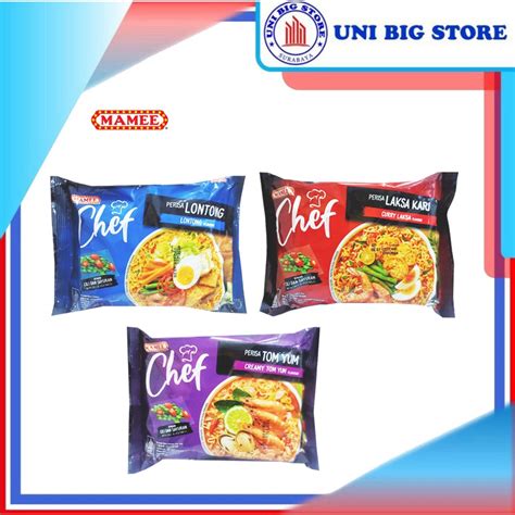 Jual Mamee Chef Mie Instan Lontong Tom Yum Laksa Kari 88 Gr Instant