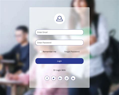 Educational Bootstrap Login Page Template