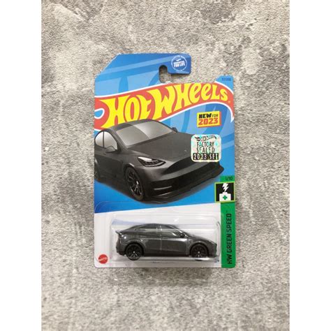 Jual Hot Wheels Tesla Model Y Abu Abu Factory Sealed Fs Hw Green Speed Shopee Indonesia