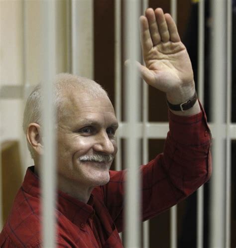 Belarus Rights Activist Ales Bialiatski Russian Group Memorial And