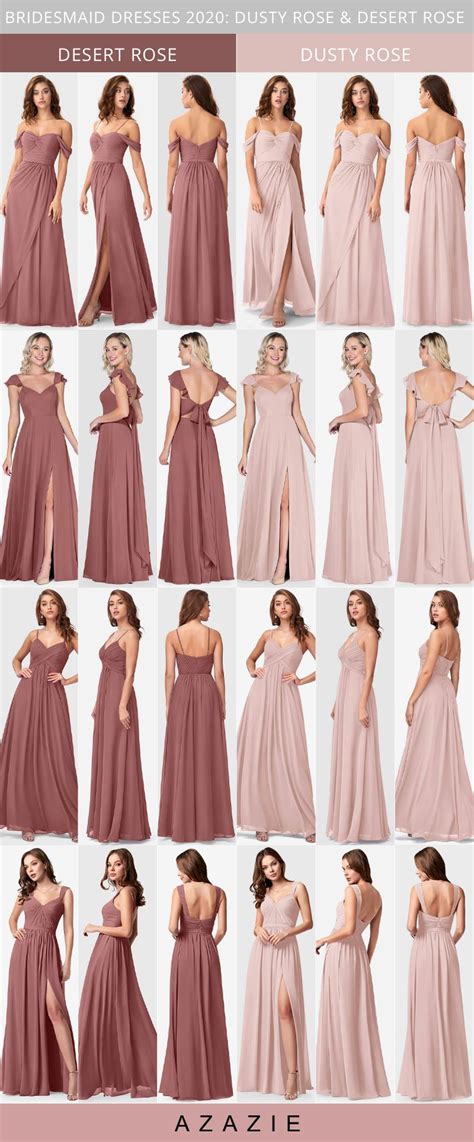 Dusty Rose Bridesmaid Dresses In Light Dark Dusty Pink Azazie Dusty