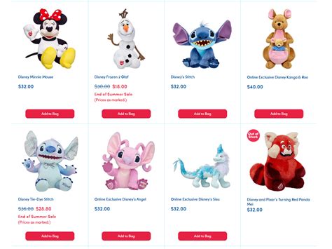 Build A Bear Disney Collection Guide Avid Plush