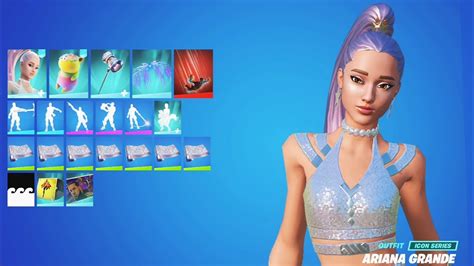 Ariana Grande Skin Showcase In Fortnite Youtube