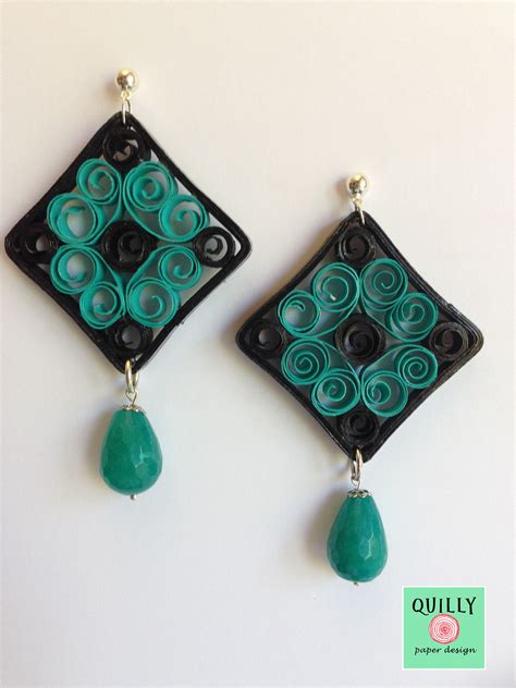 Earrings Arabesco A Paper Jewel By Quillypaperdesign Quilling