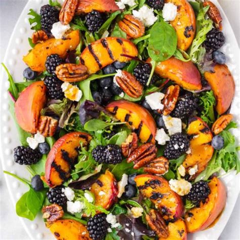 Grilled Peach Salad Cooking For My Soul