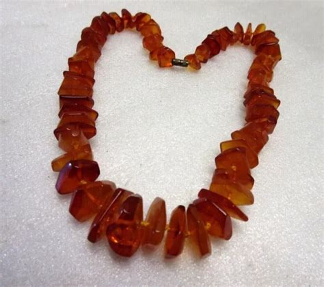 COLLIER ANCIEN AMBRE De La Baltique ART DECO Vintage AMBER Necklace