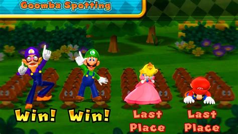 Mario Party Step It Up Waluigi Vs Mario Vs Peach Vs Mario Master