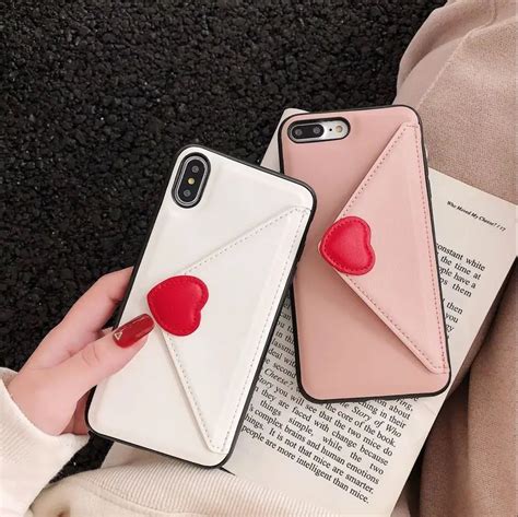 Luxury Cute Heart Wallet Case For Iphone X Xs Max Xr Case Fashion