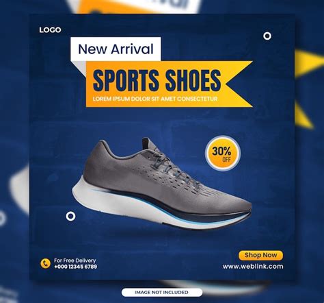 Premium PSD Modern Exclusive Sports Shoes Social Media Instagram Post