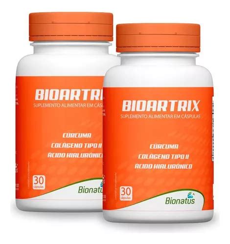 2x Bioartrix Colágeno Tipo Ii 40mg Hialurônico Bionatus MercadoLivre