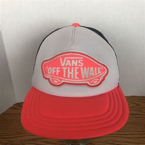 Vintage Vans Off The Wall Hat Truckers Mesh Back Cap Gem