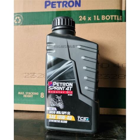 Petron Sprint 4T Scooter Oil Synthetic Blend SC600 SAE 10w 40 800ML