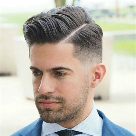 Mid Fade With Hard Side Part Hairstyles Haircuts Haircuts For Men