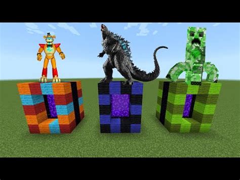 DO NOT CHOOSE THE WRONG PORTAL In Minecraft PE FNAF Security Breach