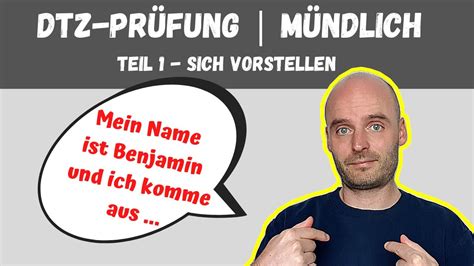 DTZ Mündliche Prüfung Teil 1 A2 B1 Learn German Deutsch lernen