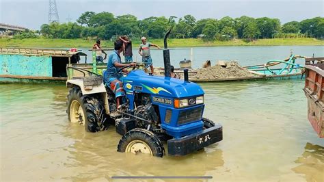 Swaraj Tractor Loading In River By Hand Sonalika Di Rx 35 Mahindra