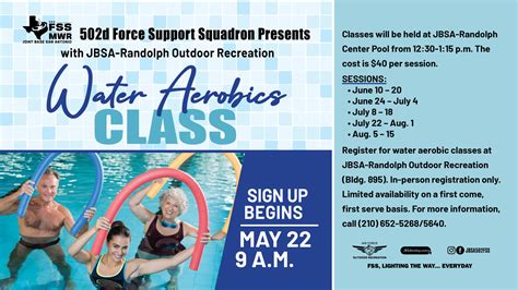 Water Aerobics Class | Joint Base San Antonio | JBSAToday | 502 FSS