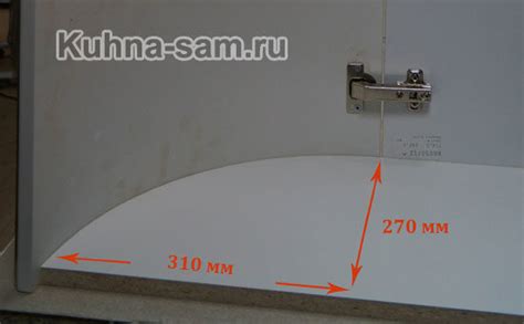 Радиусные фасады в кухонной мебели. Частный случай петля для ...