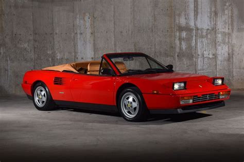 Ferrari Mondial T Valeo Miles Red Cabriolet For Sale