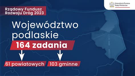 Ponad Mln Z Dla Podlaskich Samorz D W Z Rz Dowego Funduszu Rozwoju