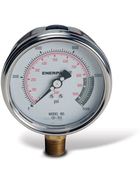 GP15S Hydraulic Force And Pressure Gauges 15 000 Psi 1000 Bar Enerpac