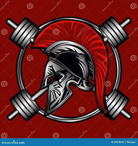 Spartan Fitness Vector Design Stock Vector Illustration Of