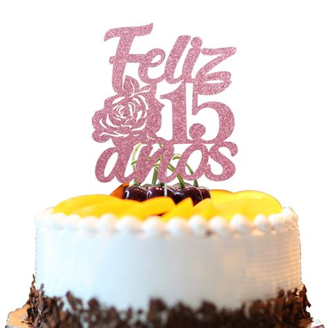 Buy Feliz Anos Cake Topper Feliz Quince Anos Mis Quince Cake Topepr