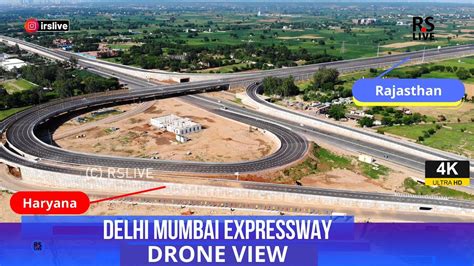 Delhi Mumbai Expressway Drone View Haryana And Rajasthan Rslive