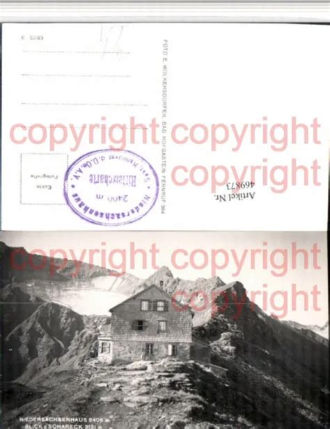 469873 NIEDERSACHSENHAUS BERGHÜTTE B Rauris geg Schareck Bergkulisse