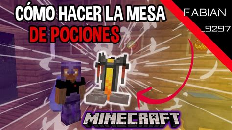 C Mo Hacer El Soporte Para Pociones En Minecraft Pe Java Youtube