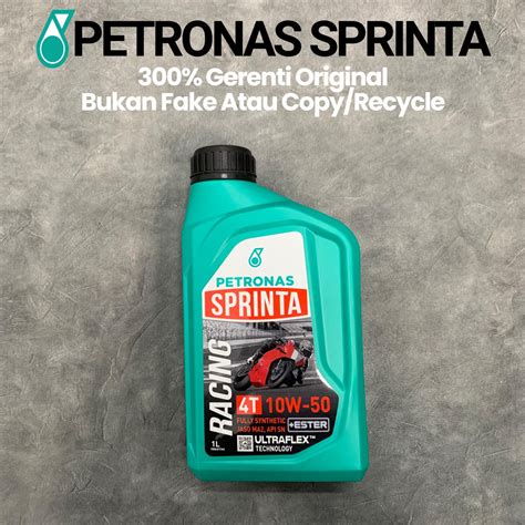 PETRONAS SPRINTA RACING ESTER 10W 50 300 GERENTI ORIGINAL BUKAN FAKE