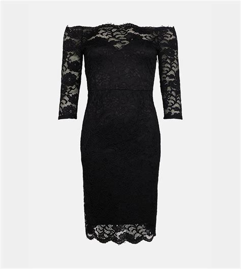 Buy Coast Bardot Lace Midi Dress In Black 6thstreet Kuwait