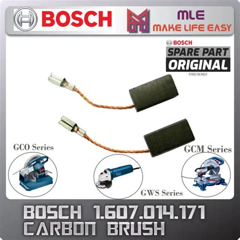 Original Bosch Spare Part Carbon Brush 1607014171 GCO GCM GWS Series