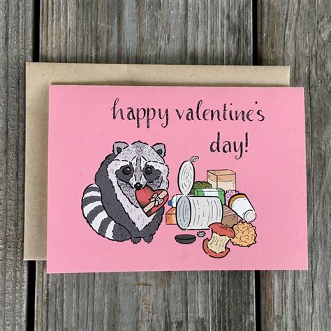 Our Popular Raccoon Valentines Day Card Is Back This Card Can Come