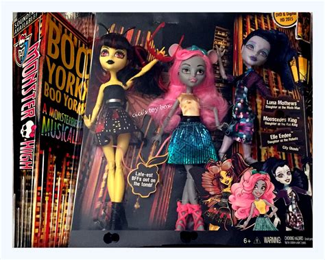 Monster High Boo York Boo York 3 Pack Luna Matthews Mouscedes King