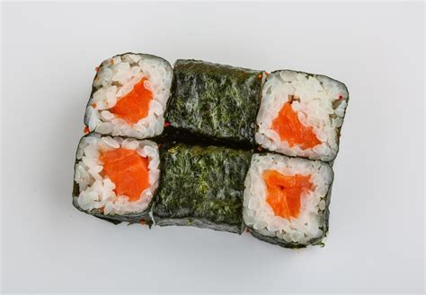 Salmon roll dish 12773215 Stock Photo at Vecteezy