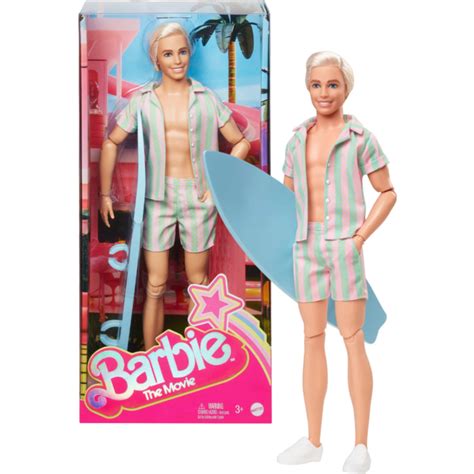 Barbie 2023 Ken In Pastel Striped Beach Matching Set Doll By Mattel Popcultcha