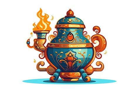 Premium Vector | Russian samovar vector cartoon flat elements isolated ...