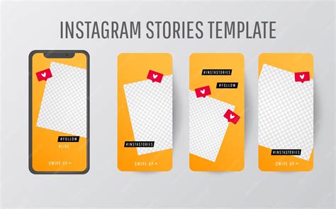 premium vector editable story template collection