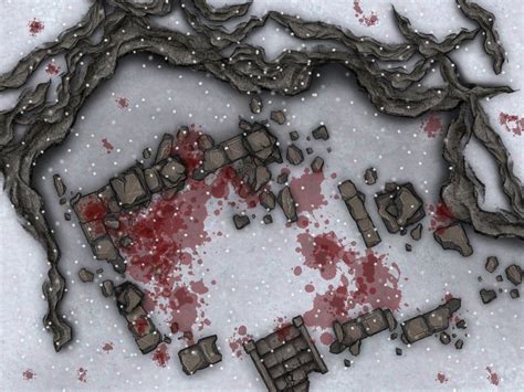 Winter Map Collection Gridless Battlemaps Dungeon Karten Dnd Karten