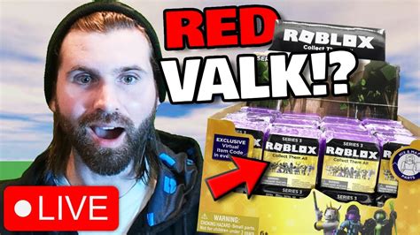 Live Unboxing Red Valk Celebrity Series Roblox Toys Youtube