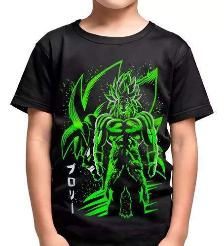 Remera Dragon Ball Z Broly Brilla En La Oscuridad Ni O Nene Mercadolibre