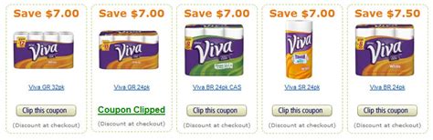 New High Value Clippable Viva Brand Coupons = Good Deal On Paper Towels