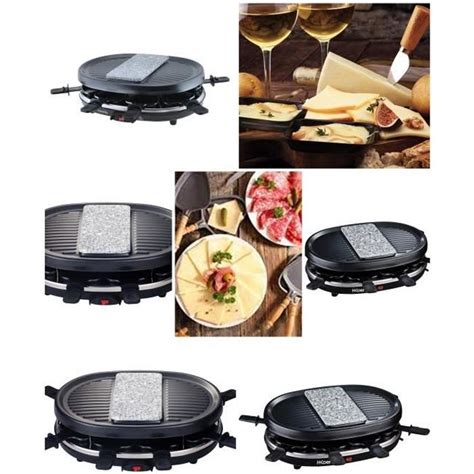 Appareil Raclette Pierre Cuire Granit Grill Pour Personnes