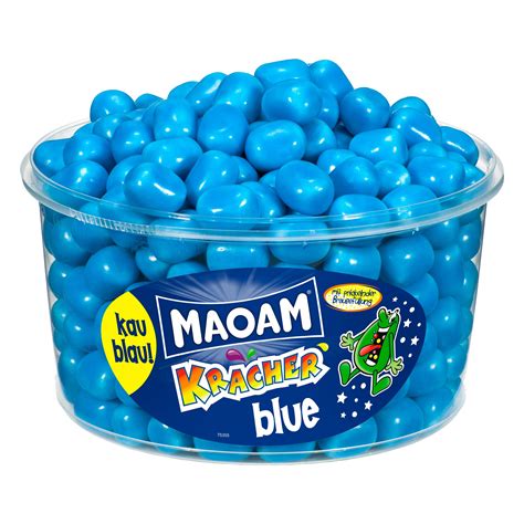 Buy Haribo Maoam Blue Firecracker Dragees Chewy Candy Sweets 265