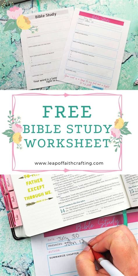 Printable Bible Study Guide For Beginners