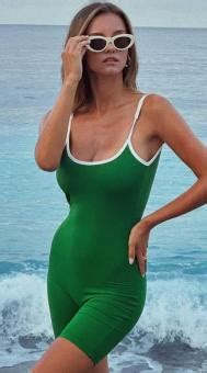 BIKINI Nicola Cavanis In A Green Swimsuit By The Water July Phun Org Forum