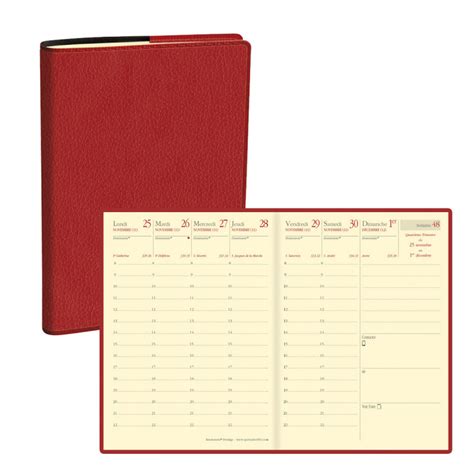 Agenda 2025 QUOVADIS Randonnée Prestige 9x12 5cm Marlow Bordeaux 1