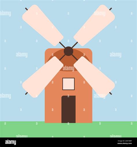 Old Tower Windmill Stock Vector Images Alamy